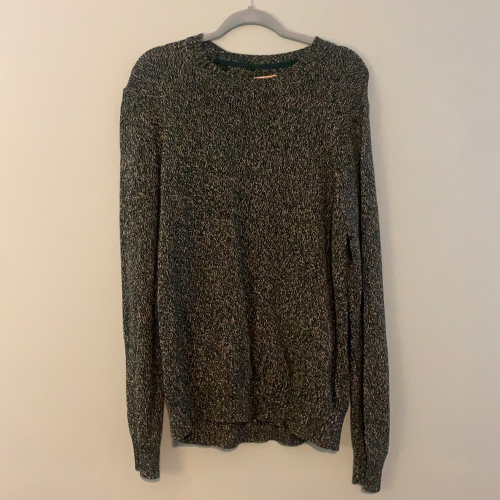 Green knit sweater